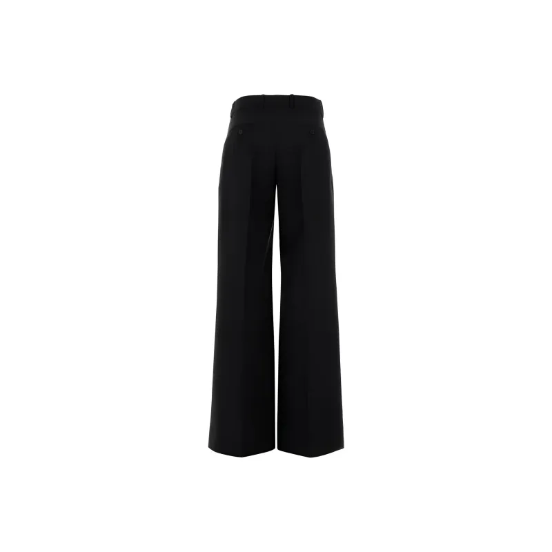 Alexander McQueen High Wasit Wide Leg Trousers-1