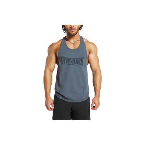 GYMSHARK Tank Tops Men's Titanium Blue