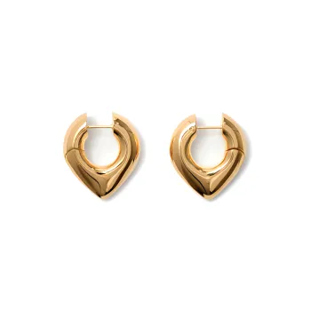 Burberry Gold Plated, Sterling Silver Earrings Women's Gold