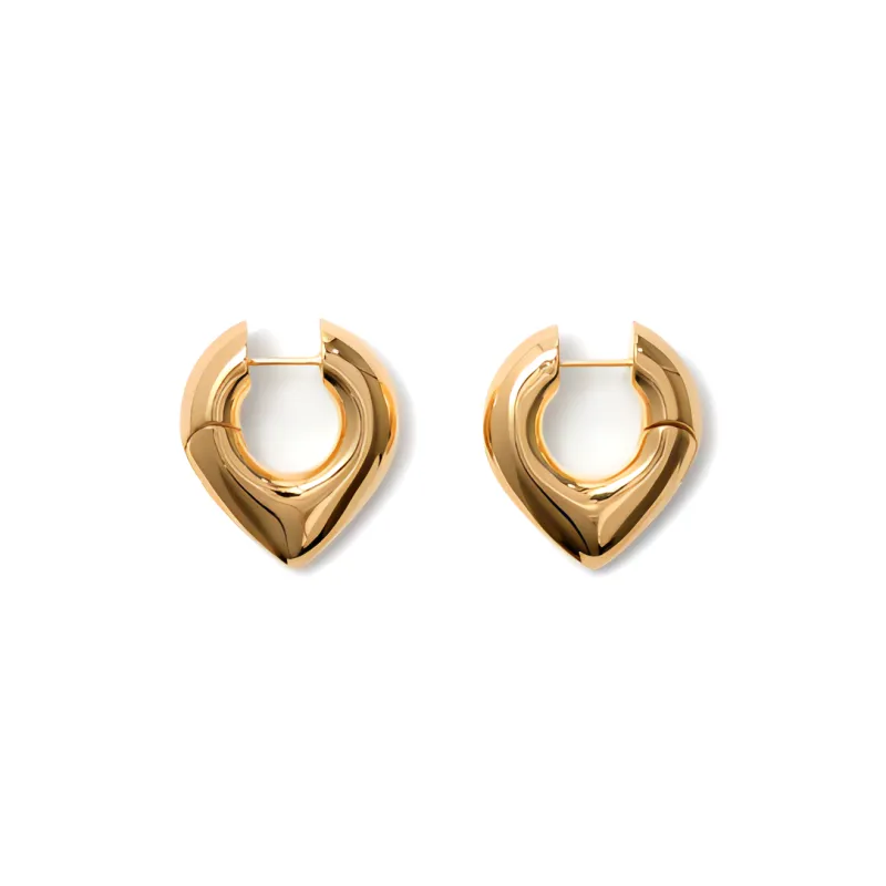 Burberry Gold Plated, Sterling Silver Earrings Women's Gold-0