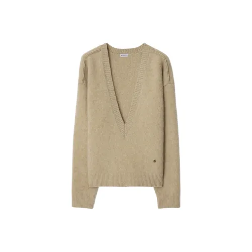 Burberry Plunging V Neck Knitted Jumper