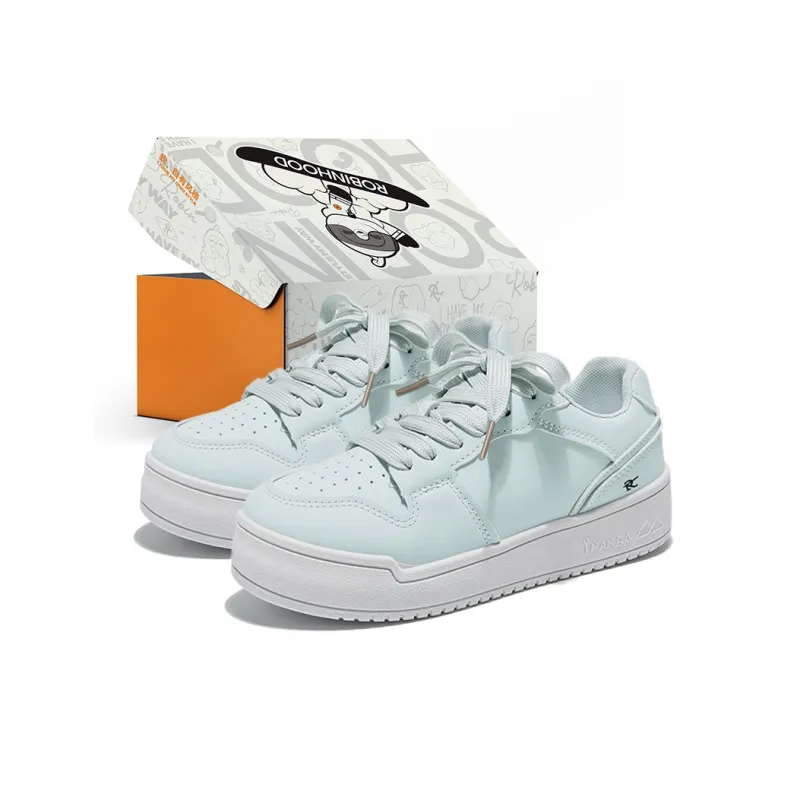 ROBINHOOD Slip Resistant Shock Absorbers With Abrasion Resistant Properties Low Top Skateboard Shoes Women's Box-19