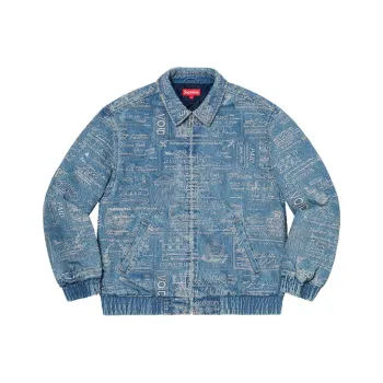 Supreme Checks Embroidered Denim Jacket