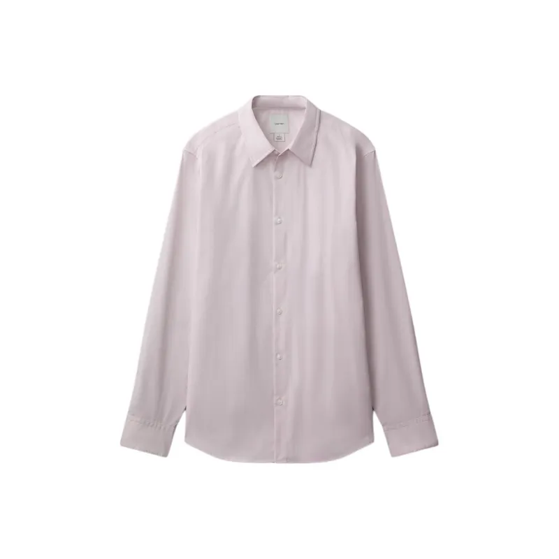 CALVIN KLEIN Shirt Men's Gray Lilac Color-0