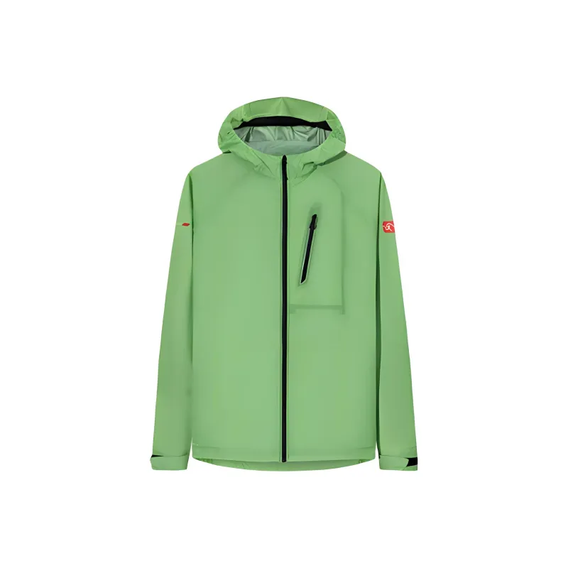Anta Outdoor Collection Water-Resistant Windproof Breathable Windbreaker Jacket Men's Sand Tea Green-0