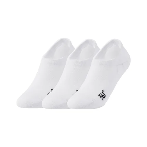 361° No Show Socks Men's 3 Pack White