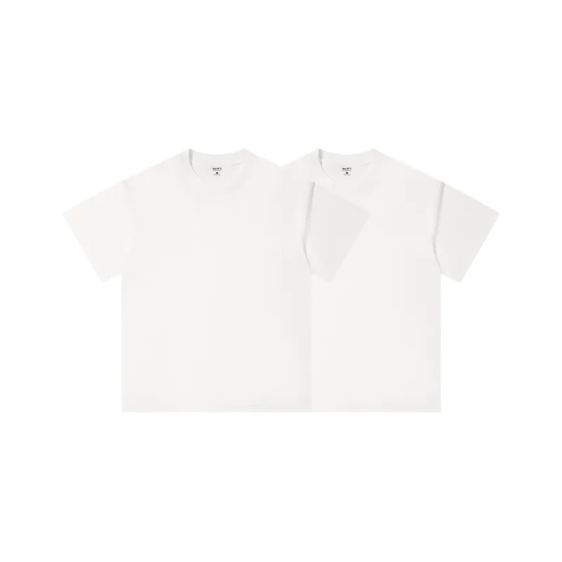 MIANDEMEIXUE Loose Fit Casual Inner Short Sleeved T Shirt Unisex Solid Color-36