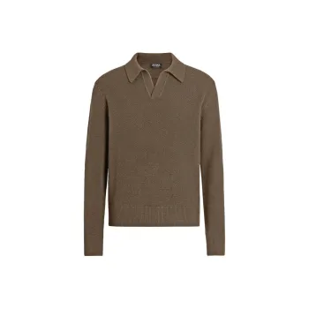 Ermenegildo Zegna Oasi Knitted Polo Shirt