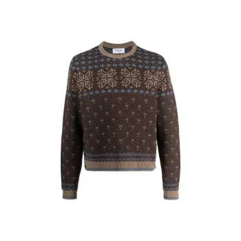 THOM BROWNE Intarsia knit Crew Neck Jumper