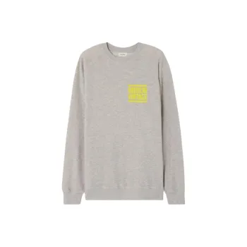 AMERICAN VINTAGE A.M FW24 SWEATSHIRT ZOFBAY Sweatshirt Men's Heather Grey/Stone Grey