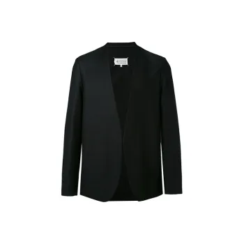 Maison Margiela Collarless Vigin wool Blazer