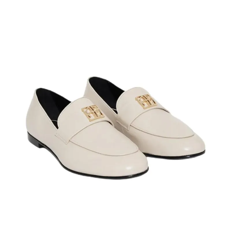 Anine Bing Logo Plaque Loafers Women's-1