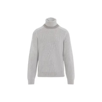 METROCITY Roll Neck Long Sleeved Ribbed Jumper