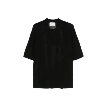 ISABEL MARANT Dickens Open knit Polo Shirt