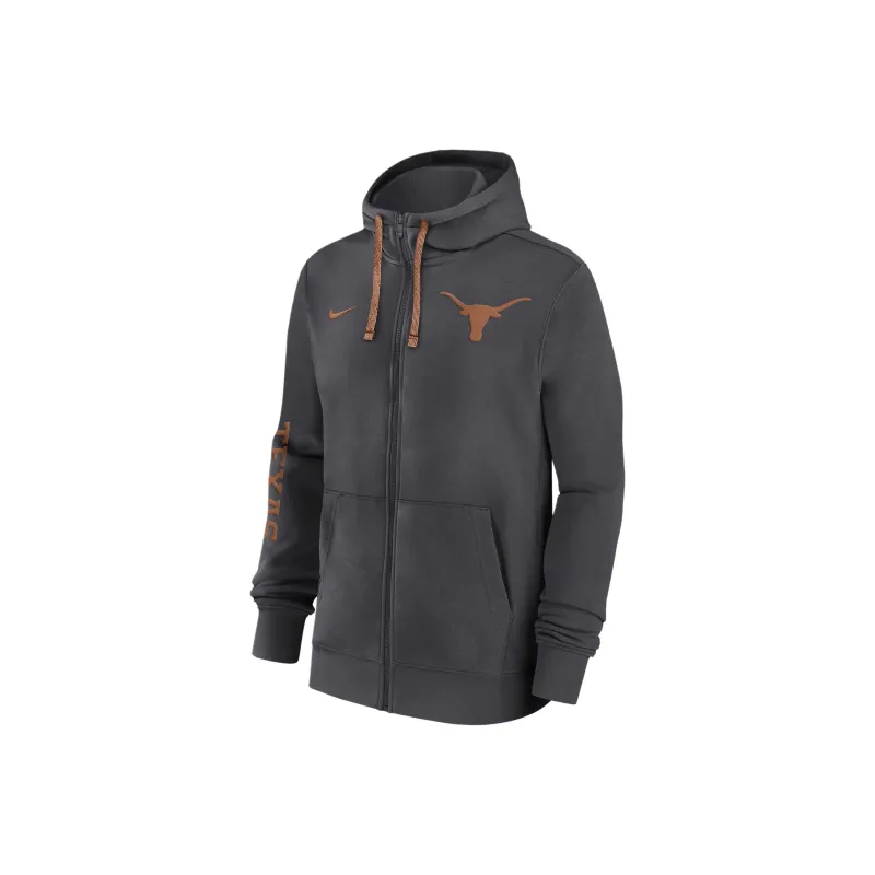 Nike Texas Longhorns Sideline Team Issue Men's Nike College Full Zip Hoodie-0