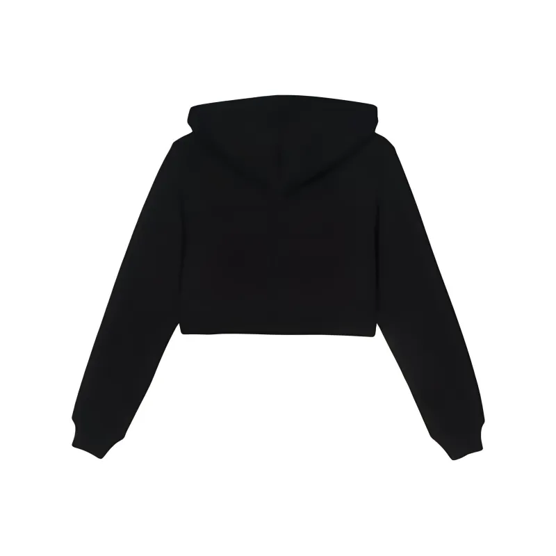 MOSCHINO Cotton Cropped Hoodie-1