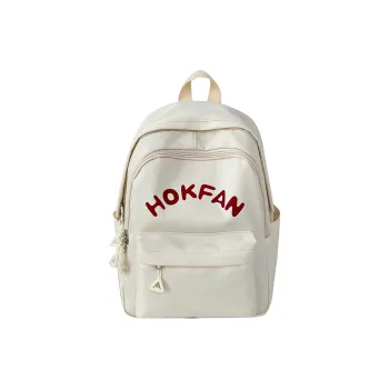 SEVENMOONS Nylon Backpack Unisex White/Black/Yellow/Lake Blue