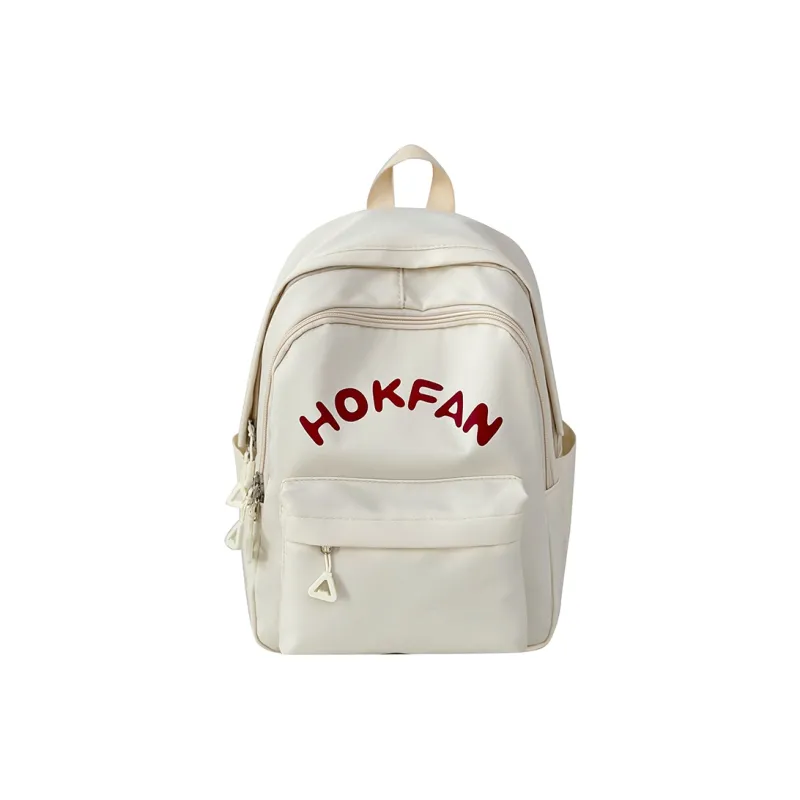 SEVENMOONS Nylon Backpack Unisex White/Black/Yellow/Lake Blue-0