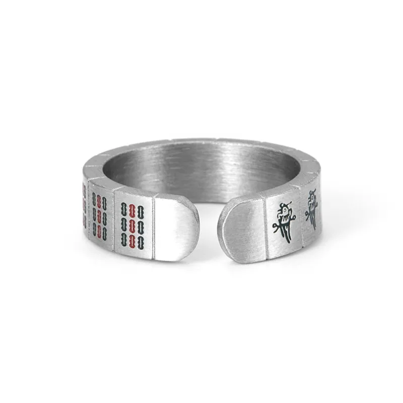 DH7 Titanium Steel Rings Unisex-6