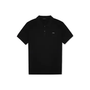 GUESS Polo Shirt Unisex Graphite Black