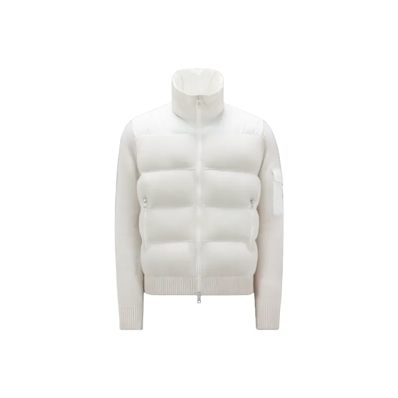 Moncler Knitted Wool Quilted Jacket-0