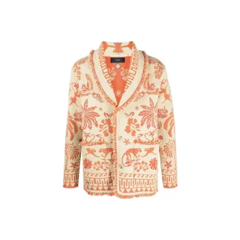 Alanui Explosion Of Nature Jacquard Cardigan