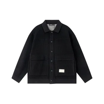 CAISEDI Sweaters Men Black