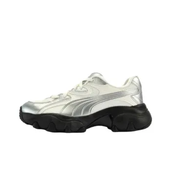 PUMA Pulsar Low Top Casual Shoes Women's White Silver