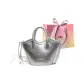 Silver without Charm-Shopping Bag