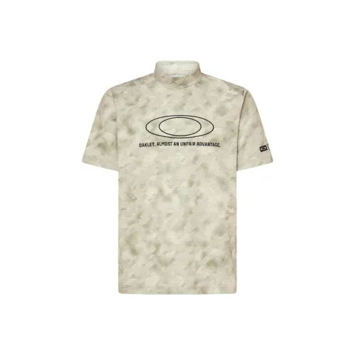Oakley O SyncPackEllipseEmbMock T Shirt Men's Khaki Brown