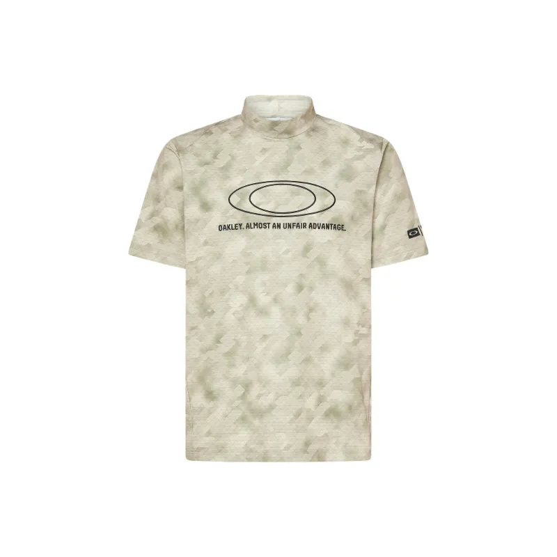 Oakley O SyncPackEllipseEmbMock T Shirt Men's Khaki Brown-0