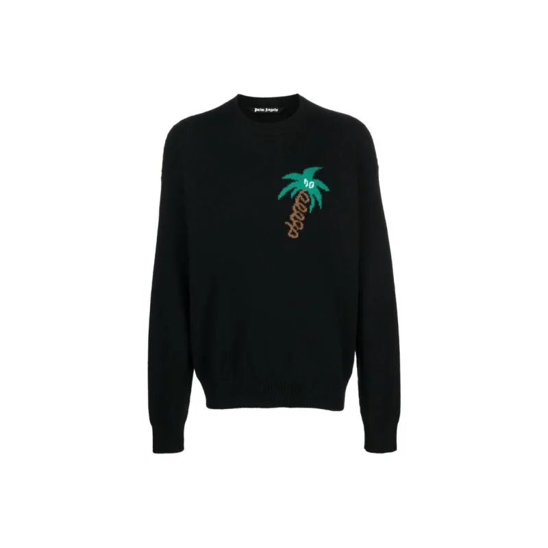 PALM ANGELS Sketchy Intarsia Sweater-0