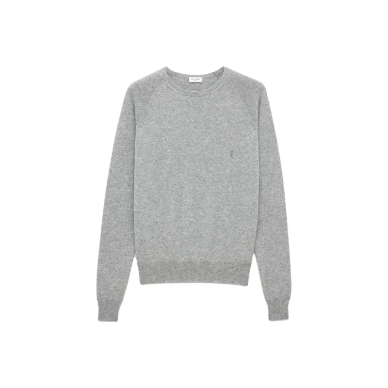 SAINT LAURENT Cassandre Crewneck Jumper-0