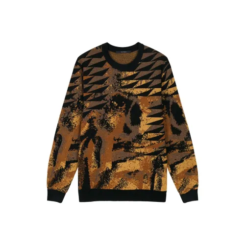 DAVID NAMAN Sweaters Men Gold