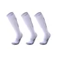 Long Shaft Soccer Socks White 3 Pack