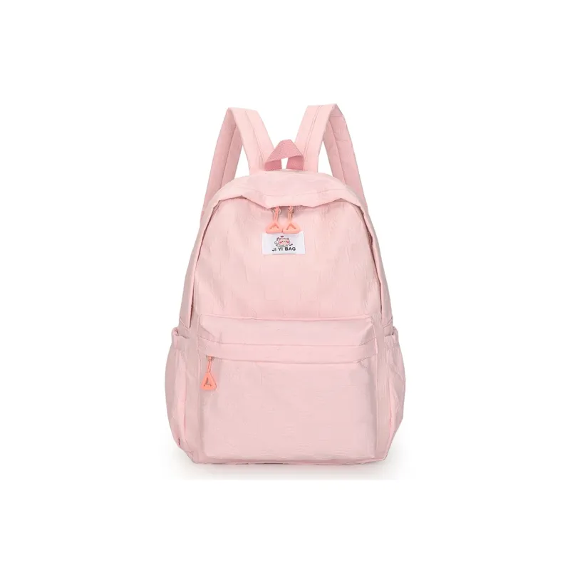 OURFUN Nylon Backpack Regular Unisex Ecru/Black/Blue/Pink/Brown-9