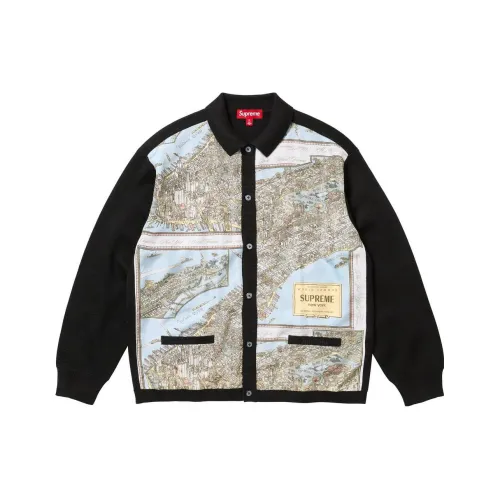 Supreme Silk Map Cardigan