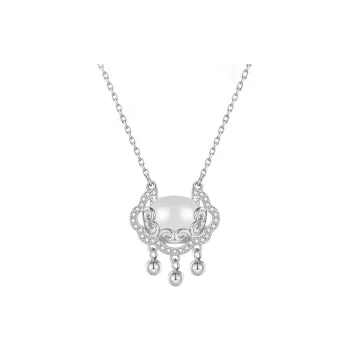 PUENTE S999 Fine Silver Collarbone Chain Women's
