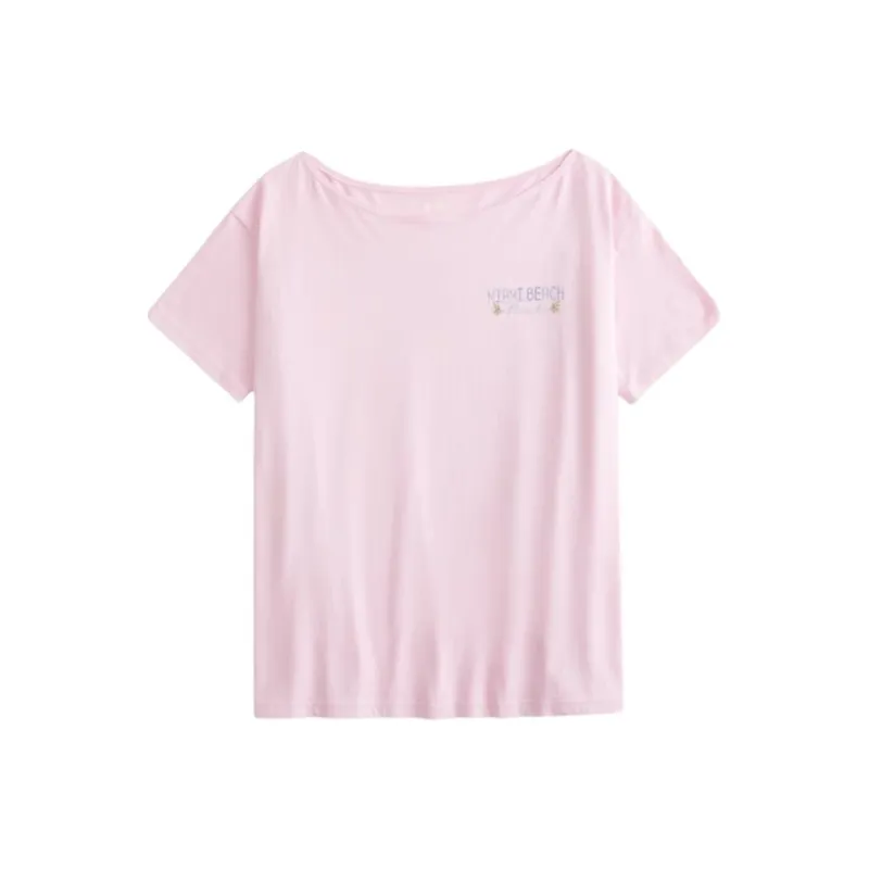 Hollister T Shirt Women's Rose Quartz-1