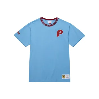 Mitchell & Ness x MLB Philadelphia Team T Shirt Men's Blue