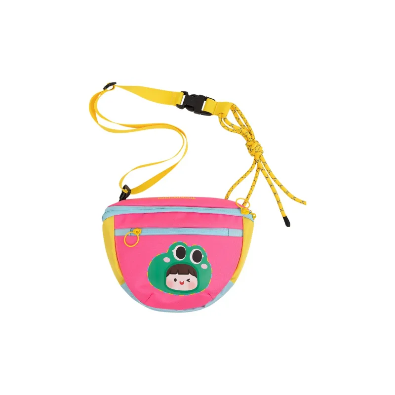 Wild Child Club Flesh Sauce Collaboration Polyester Crossbody Bag Coin Purse Unisex Pink-1