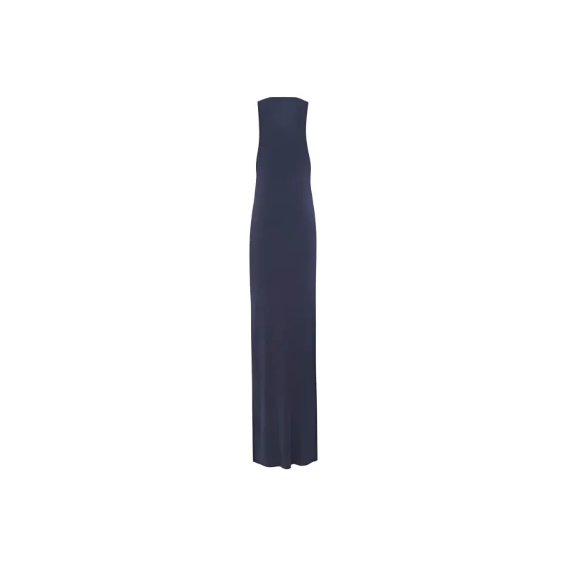 SAINT LAURENT Sleeveless Dress Women's Marine Blue-1