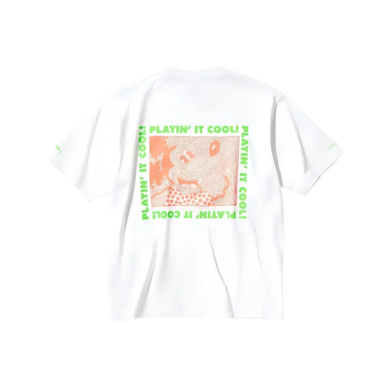 UNIQLO Mickey Mouse X Keith Haring Co branded Series T Shirt Unisex White-1