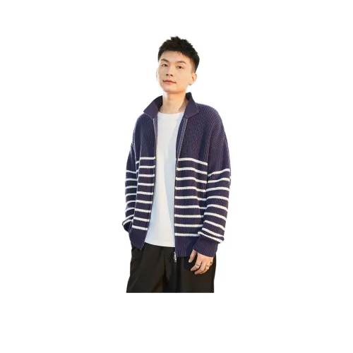 Tonlion Sweaters Men Navy Blue
