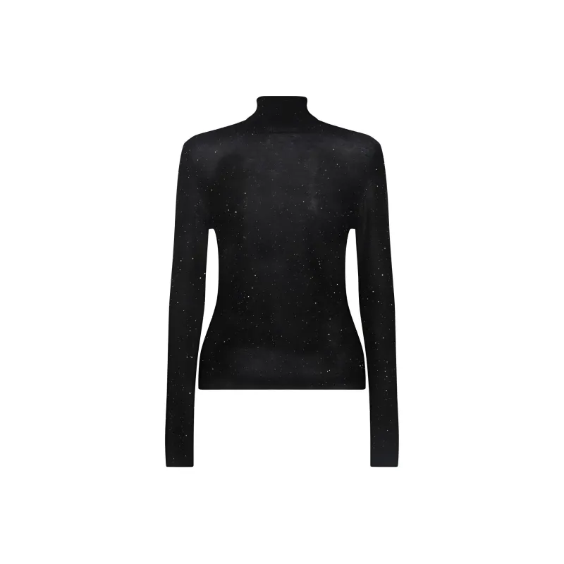 Fabiana Filippi Sequinned Roll Neck Knitted Jumper-1