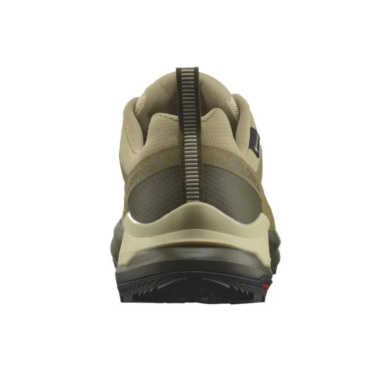 SALOMON X Adventure Slip Resistant, Abrasion Resistant, Lightweight Low Top Hiking Shoes Men's Brown Green-4