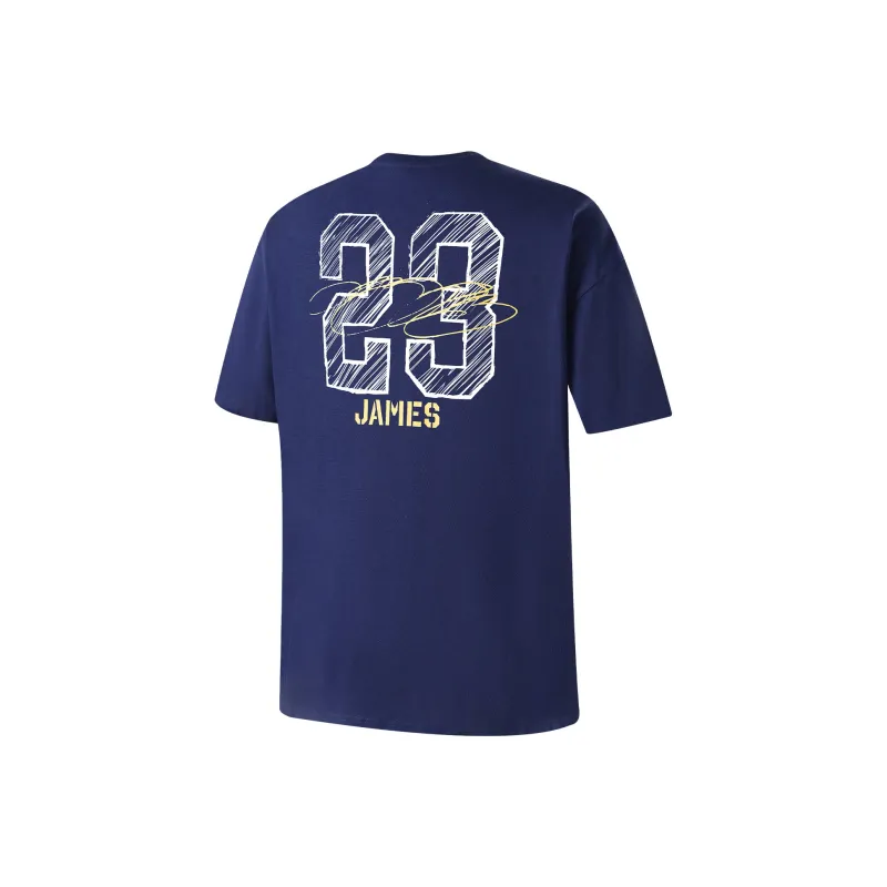 NBA Los Angeles Lakers T Shirt Unisex Navy Blue-1