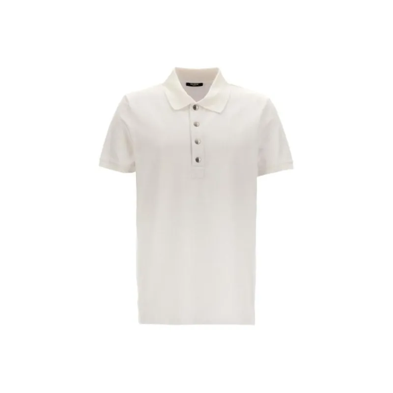 BALMAIN Short Sleeve Polo Shirt-0