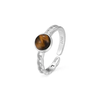 LAOMIAO Tiger's Eye Stone Rings Women's
