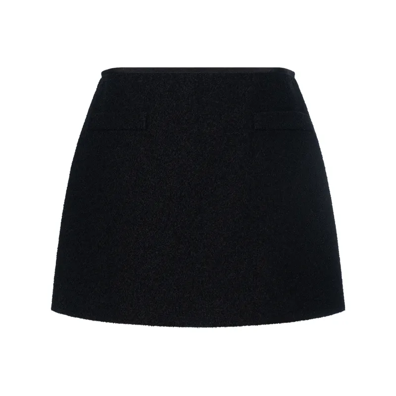 MIU MIU FW22 Casual Short Skirts Women's Black-1